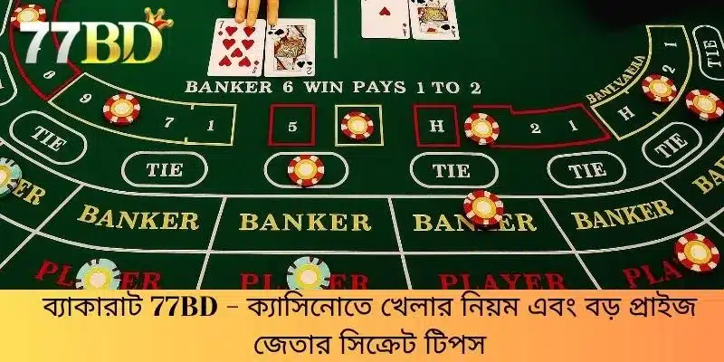 ব্যাকারাট 77BD - ক্যাসিনোতে খেলার নিয়ম এবং বড় প্রাইজ জেতার সিক্রেট টিপস